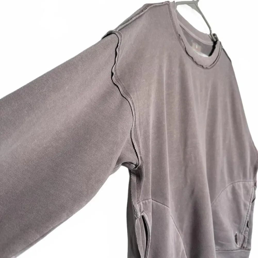 Free People movement Oversize Crewneck Sweatshirt with Pockets - Picture 2 of 5